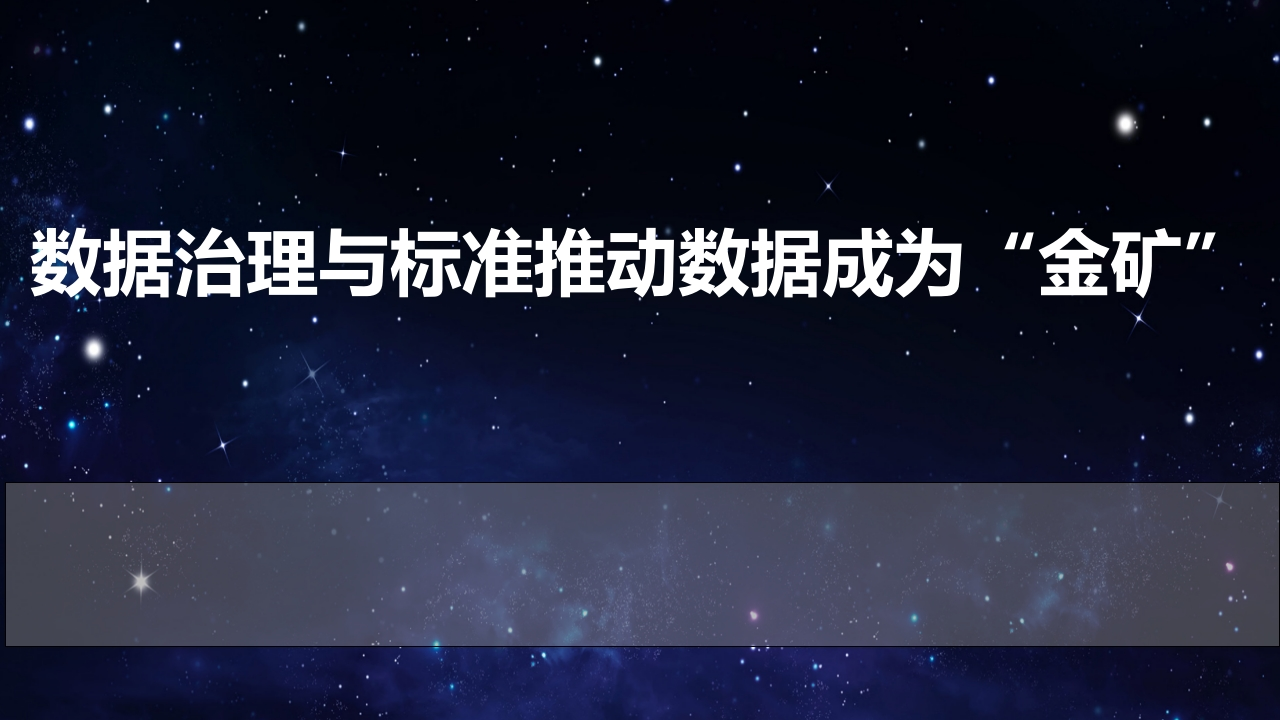 _数据治理与标准推动数据成为“金矿”[21页PPT]